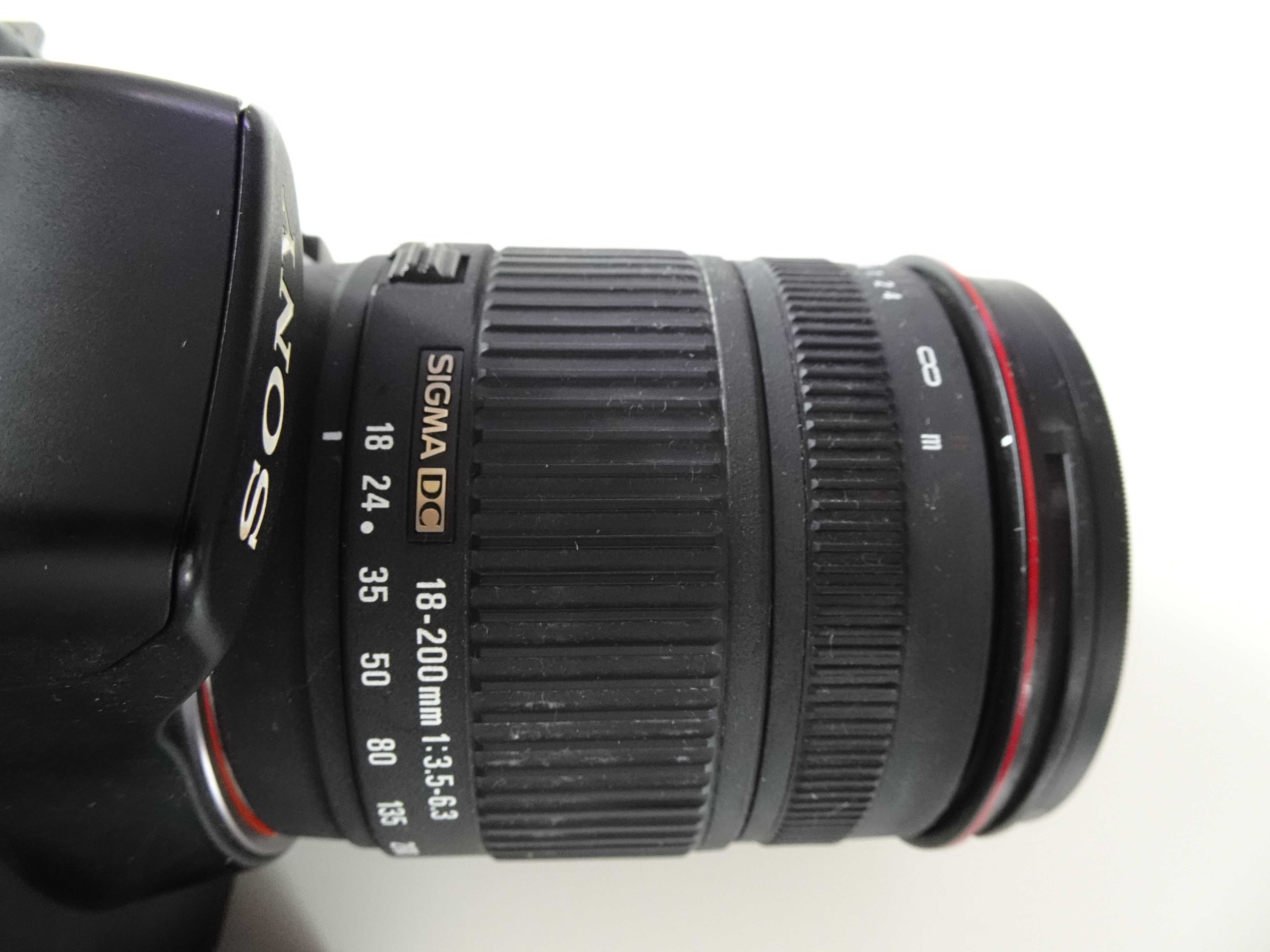 Sony Alpha DSLR-A200 komplet + obiektyw Sigma DC 18-200 mm