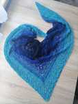 Szydełkowa chusta pareo szal szydełko handmade rękodzieło klaziena