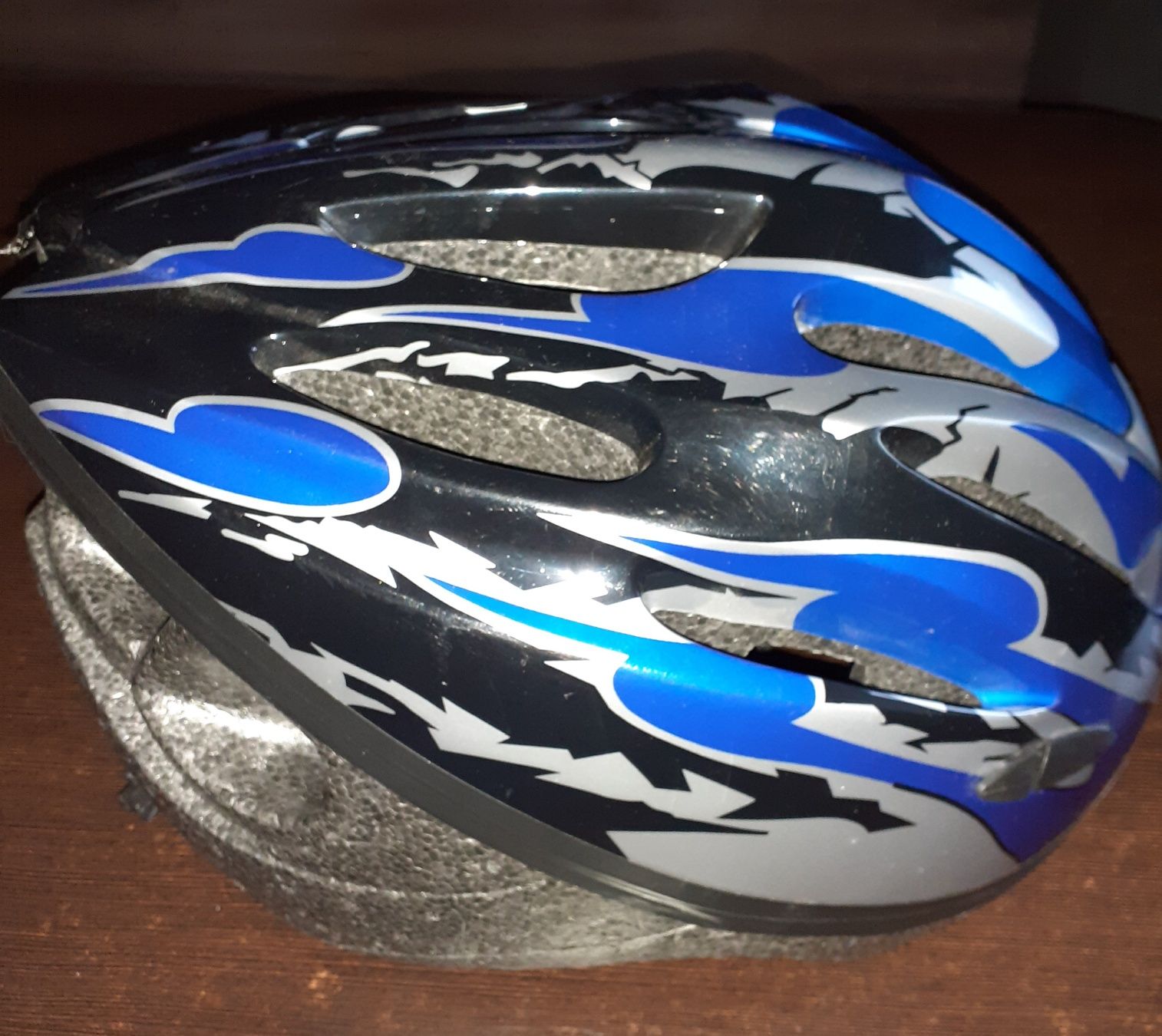 Kask rowerowy niebieski