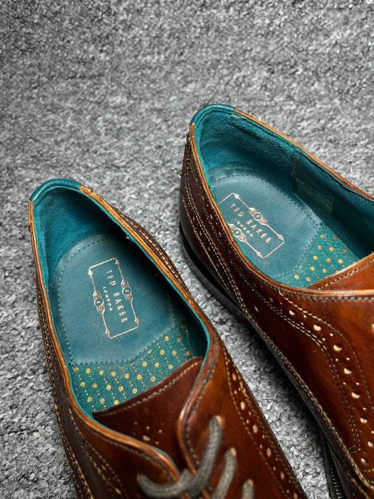 Чоловічі броги туфлі челсі TED BAKER Senape Leather Wingtip 44.5(28.5)