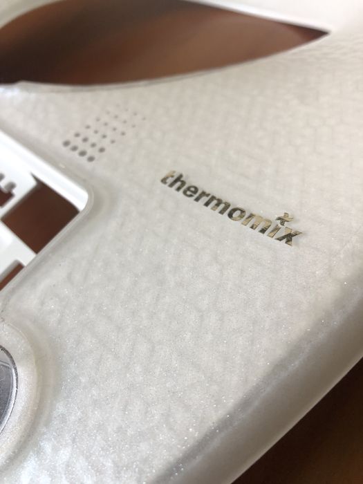 Thermomix TM6- Limitowana obudowa biała z brokatem+ czerwony przycisk