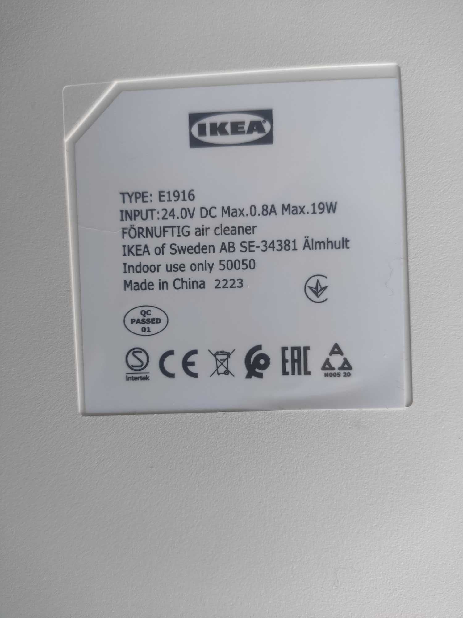 Oczyszczacz powietrza IKEA FÖRNUFTIG (stan idealny)
