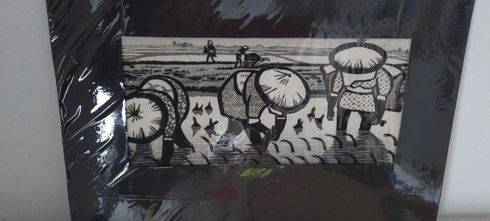 Gravuras chinesas com moldura preta, lindissimas