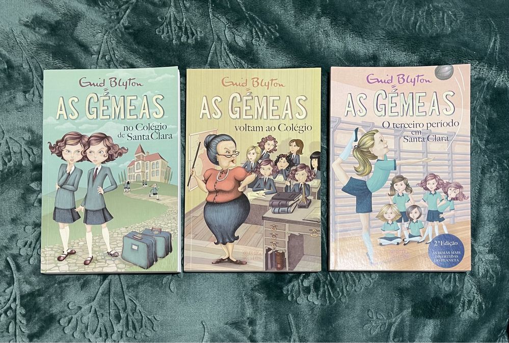 Coleção “As Gémeas”, de Enid Blyton, Volumes I, II e III (NOVOS)