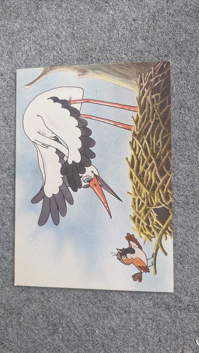 Pocztówka widokówka PRL Przygód kilka wróbla Ćwirka