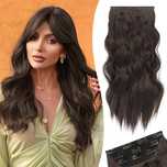 RUWISS Przedłużki do włosów typu Clip-In, 50 cm, 3 sztuki, 200 g