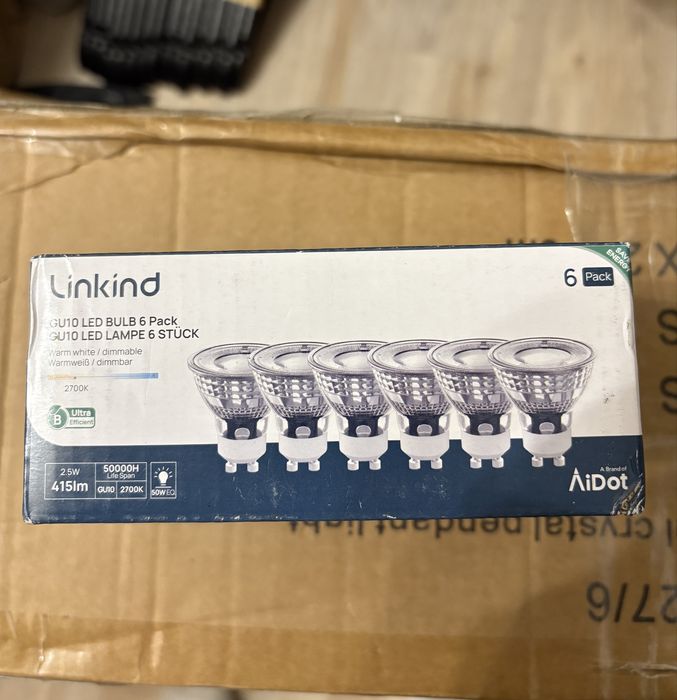 Zestaw żarówek LED GU10 2.5W 415lm żarówka led