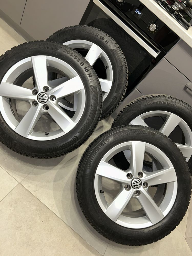 Диски + зимня резина 5х100 205/55 R16 VW Polo Gollf4 Skoda Rapid Audi