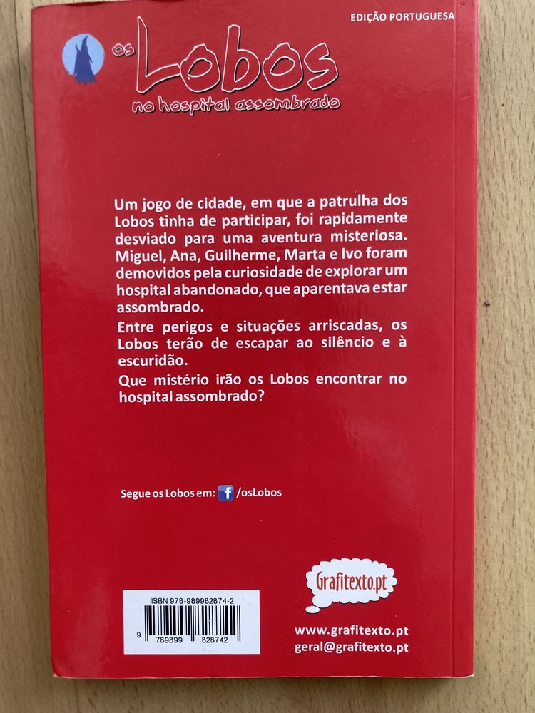 Livro “Os Lobos no hospital assombrado”