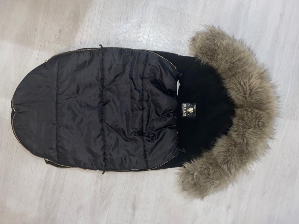 S/M BLACK EARTH FUR Stroller Sleepingbag&pad