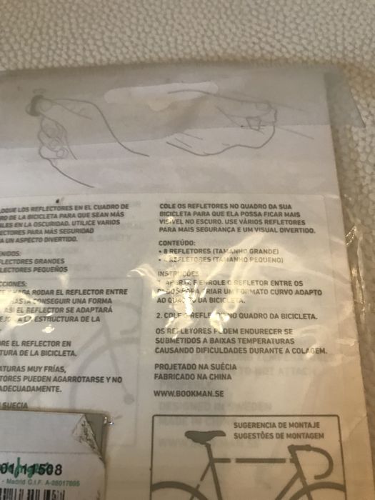 Refletores magnéticos para bicicleta novos