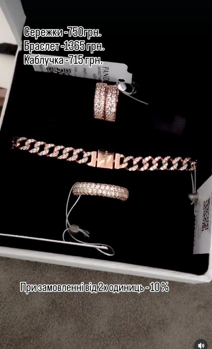 Pandora Пандора  сережки кульчики червоні серця