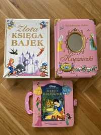 Ksiazki dla dziewczynki Bajki Disney 3 szt