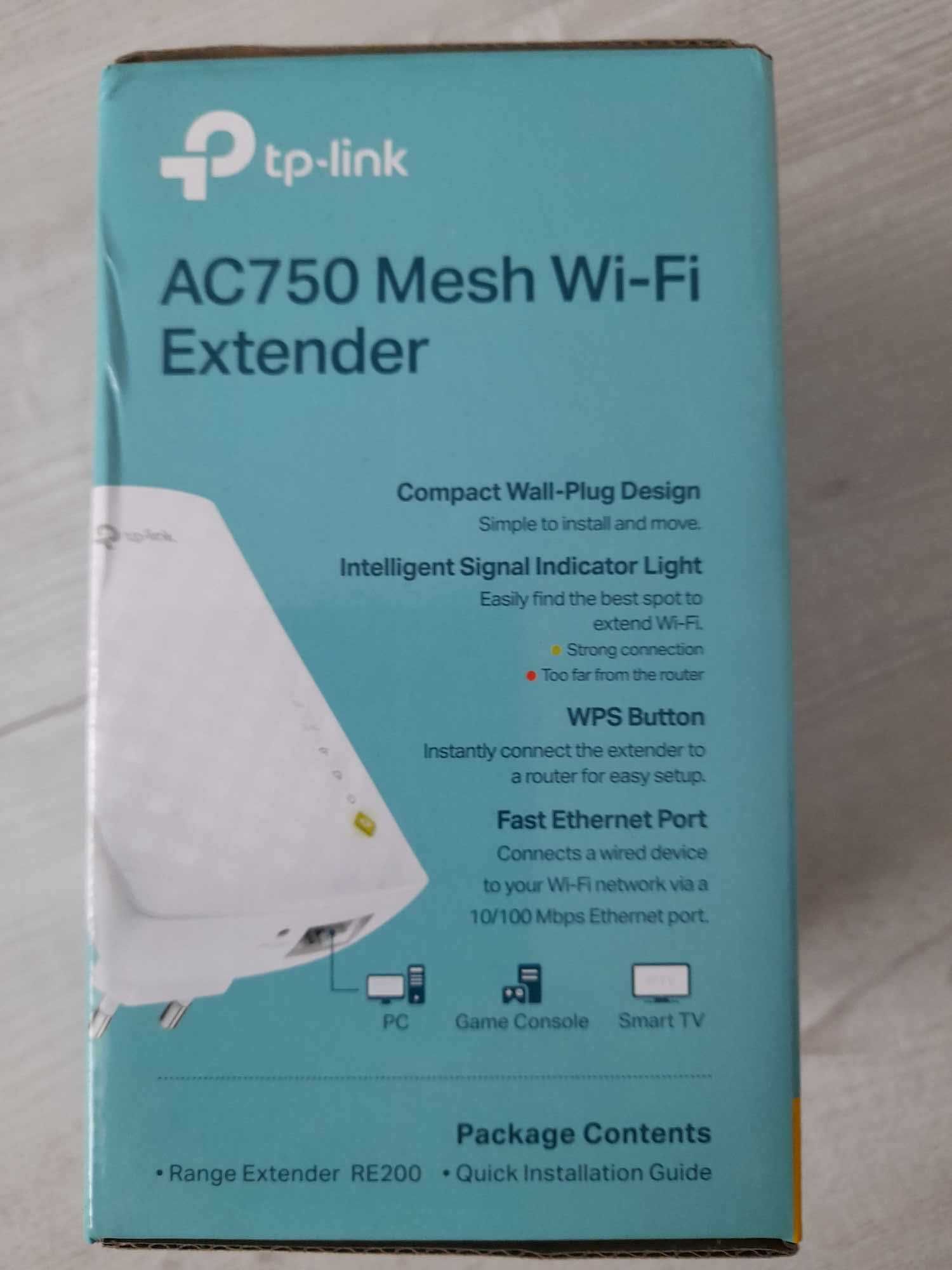 Uniwersalny wzmacniacz sieci bezprzewodowej wifi, AC750