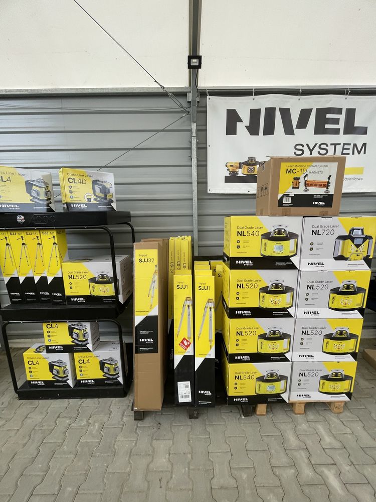 Niwelator Laserowy Nivel System NL 540 DIGITAL, łata, statyw, FV,Nowy,