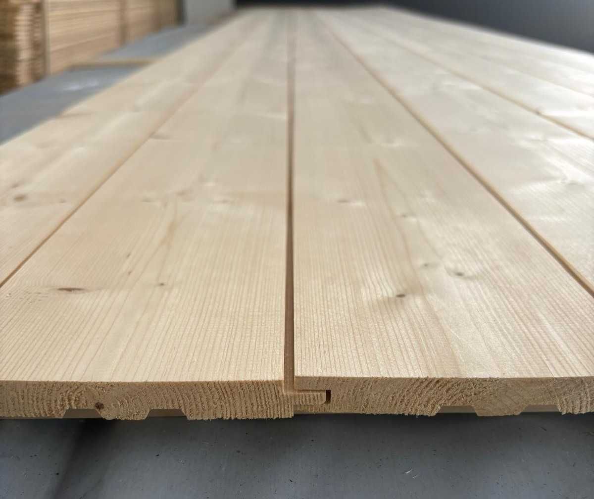 Boazeria podbitka, ostrokrawężna świerk widoczne pióro 14x121  BRUTTO!