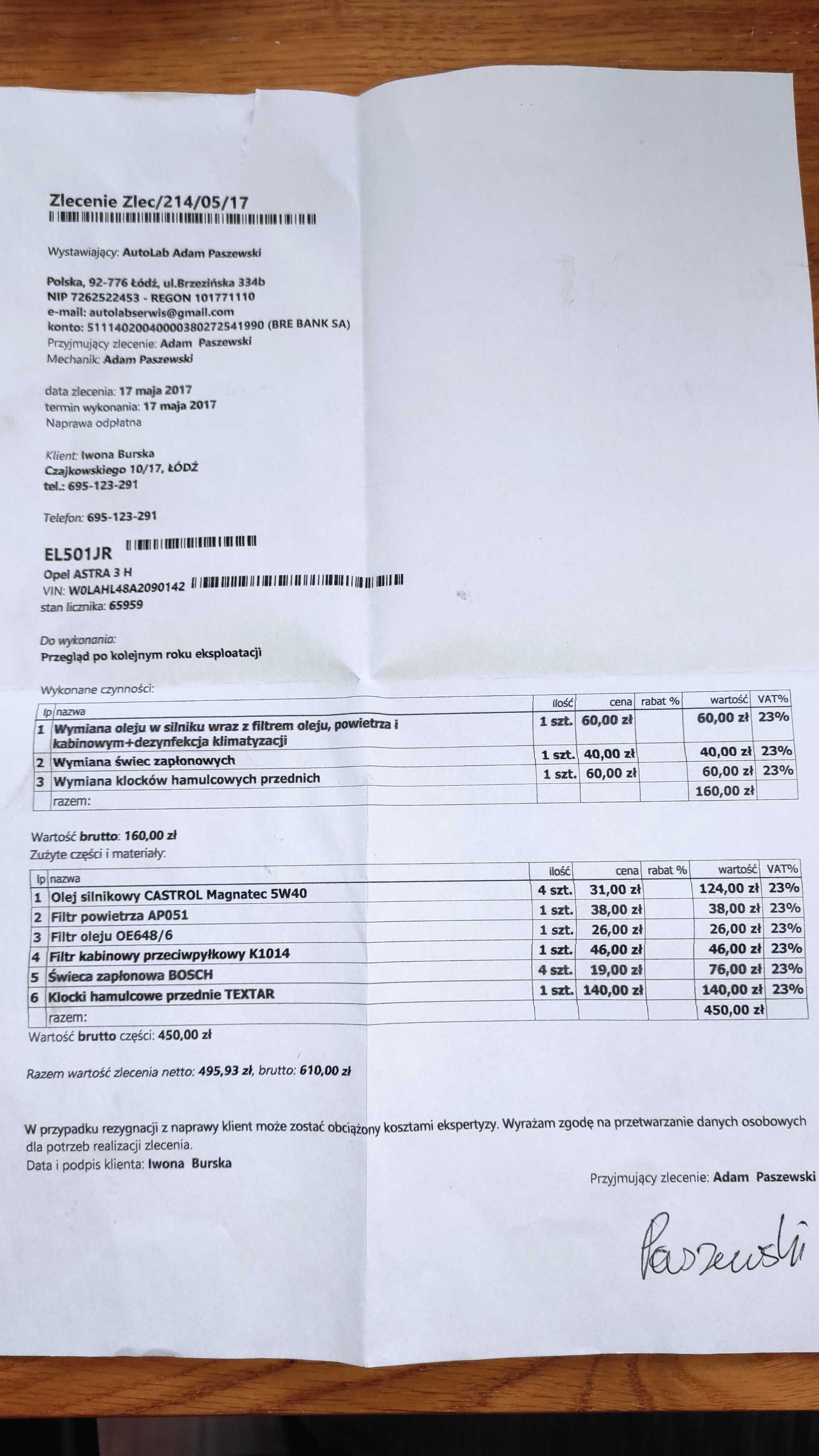Opel Astra H, 1 właściciel salon Polska, bezwypadk. serwis. garażowany