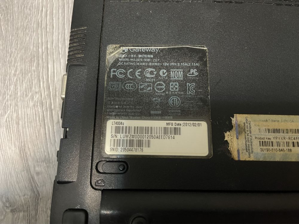 Нетбук Gateway LT4004U (аналог Acer Aspire One D270)