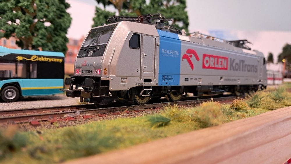 Lokomotywa piko E 186 ORLEN KolTrans z dekoderem jazdy