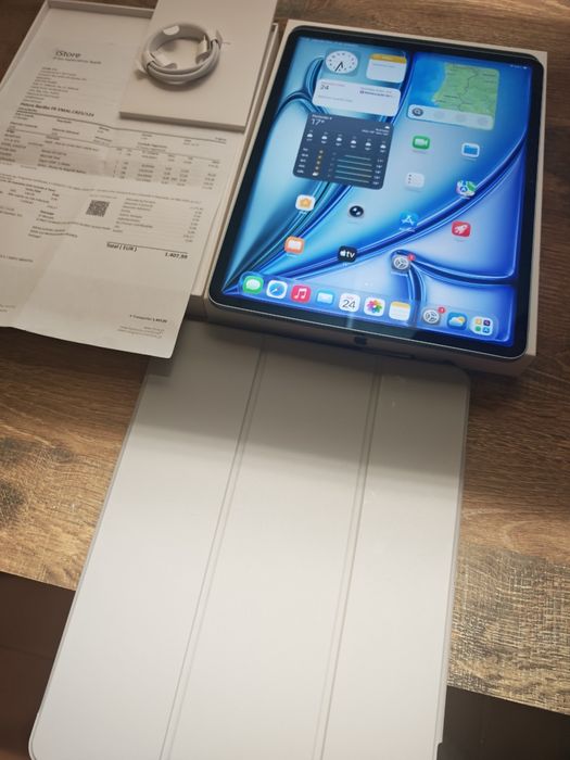 iPad Air 13" 128GB Azul Semi-novo, C/Garantia Aceito Retomas