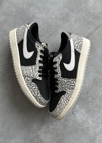 Кросівки Nike Air Jordan 1 Retro Low OG ‘Black Cement’ оригінал