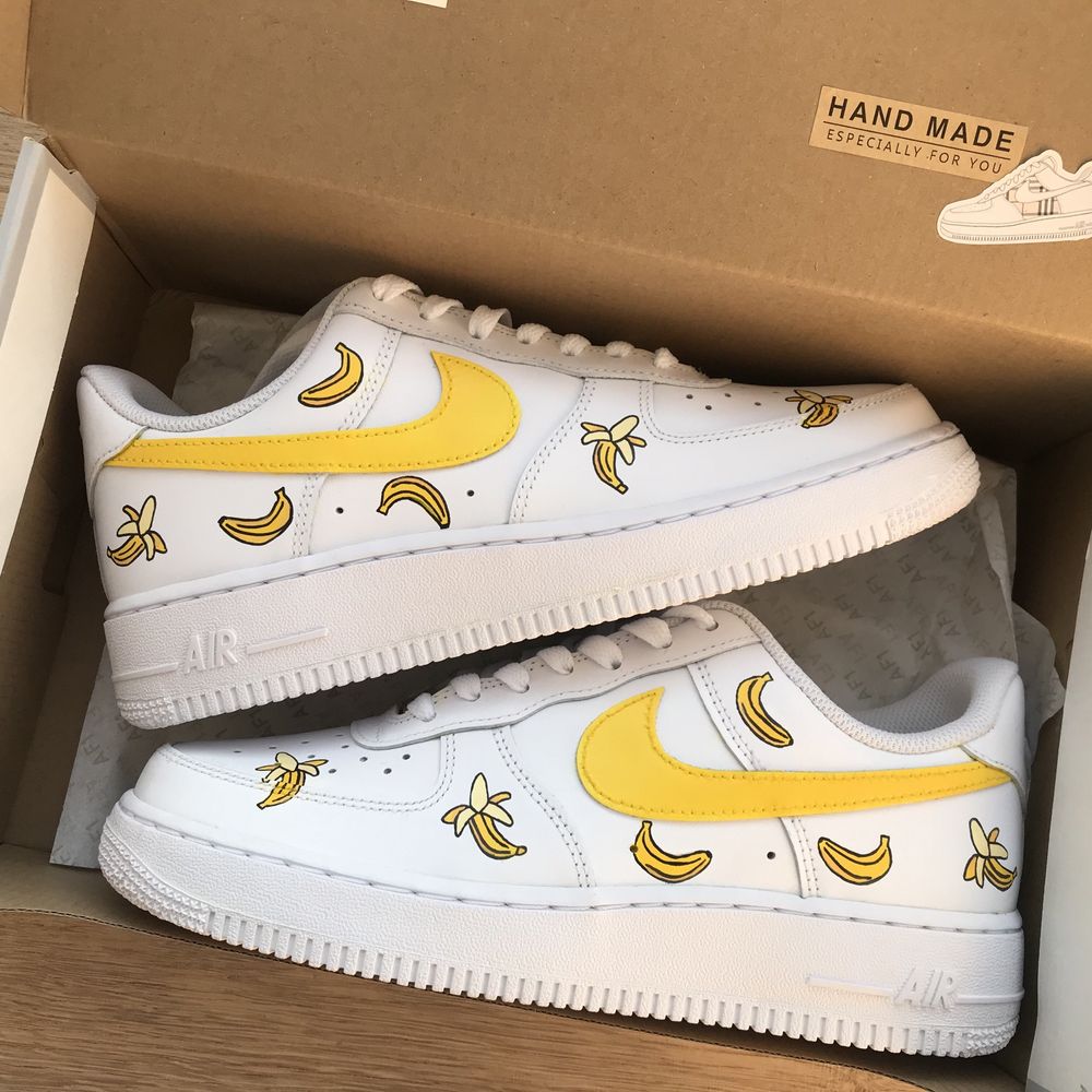 Bananowe air force 1 nike banan custom wszystkie rozmiary