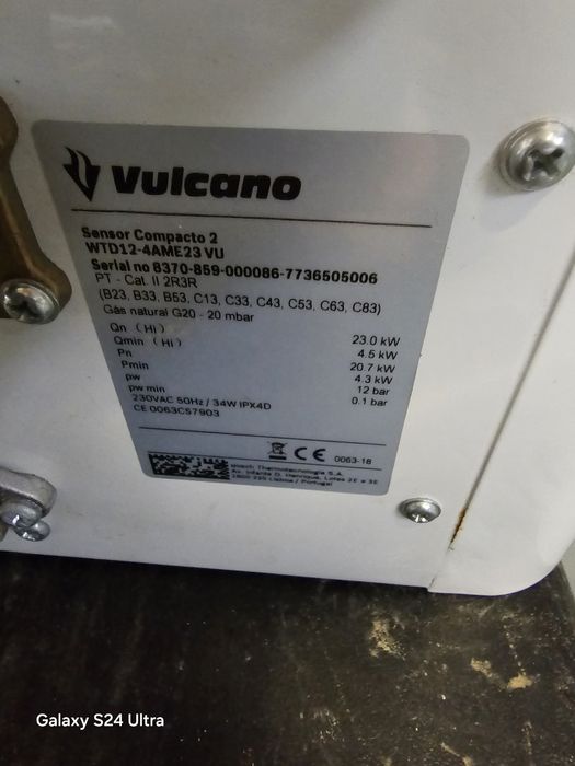 Esquentador ventilado vulcano sensor compacto 2