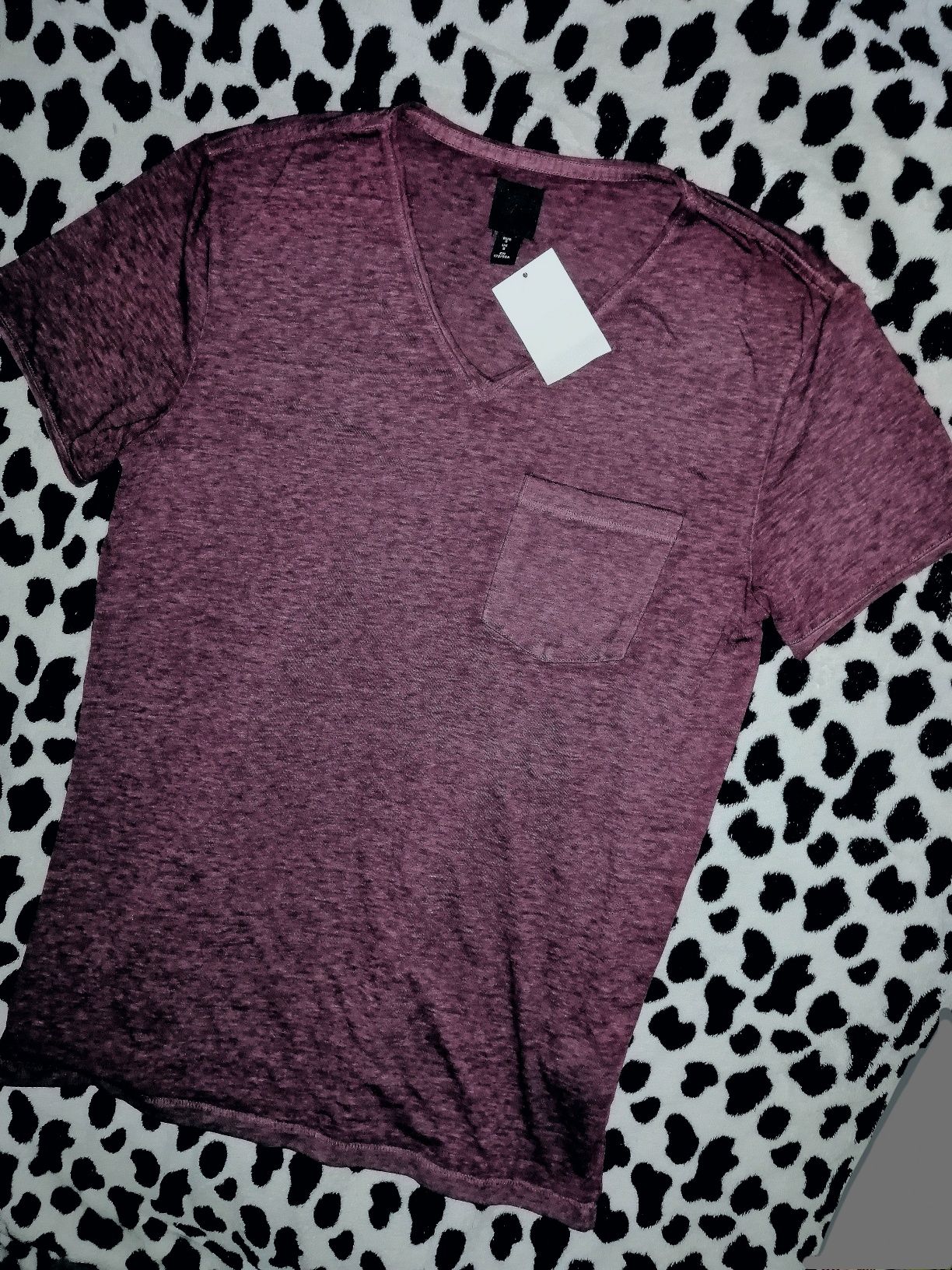 H&M nowa zMetką Koszulka bluzka tshirt Typu basic, prosta, regular fit