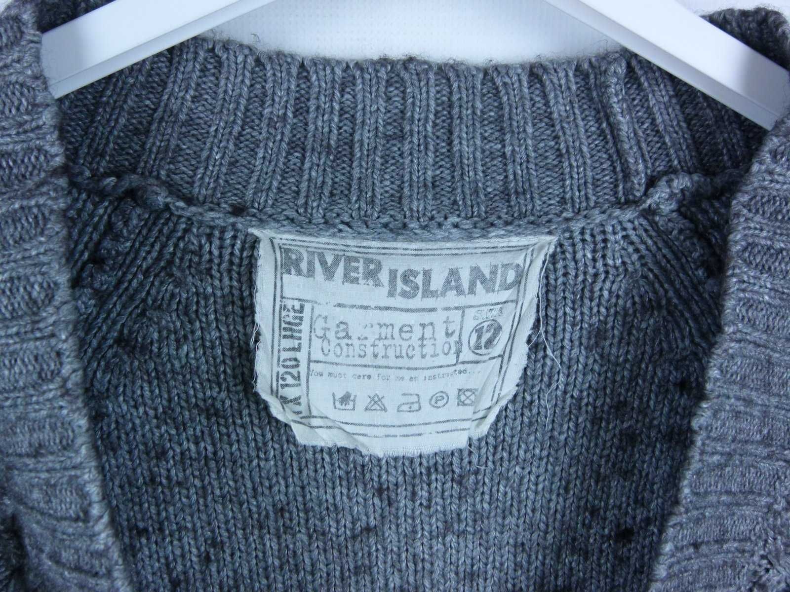 River Island sweter głęboki dekolt z wełną 12 / 38