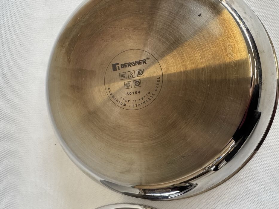 Bergner zestaw patelnia patelnia 24 cm 26 cm indukcja odpinana rączka
