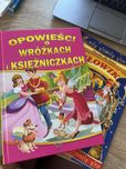 2 książki - o wróżkach i księżniczkach oraz o Słowiku