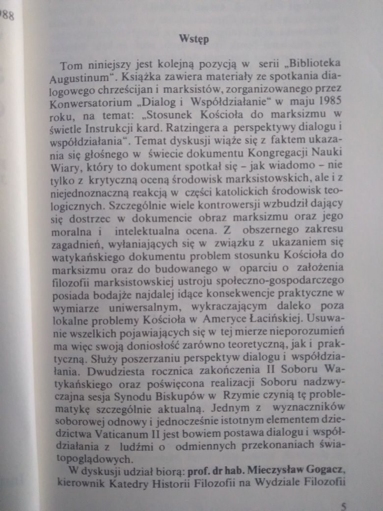 Teologia wyzwolenia a szanse dialogu- pod red. J. Wołkowskiego