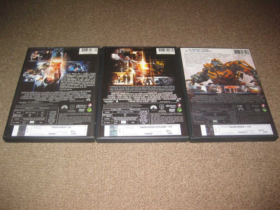 Trilogia em DVD "Transformers" com Shia LaBeouf