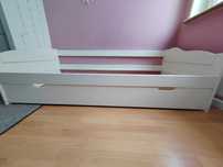 Łóżka drewniane białe 90x200 bez materaca