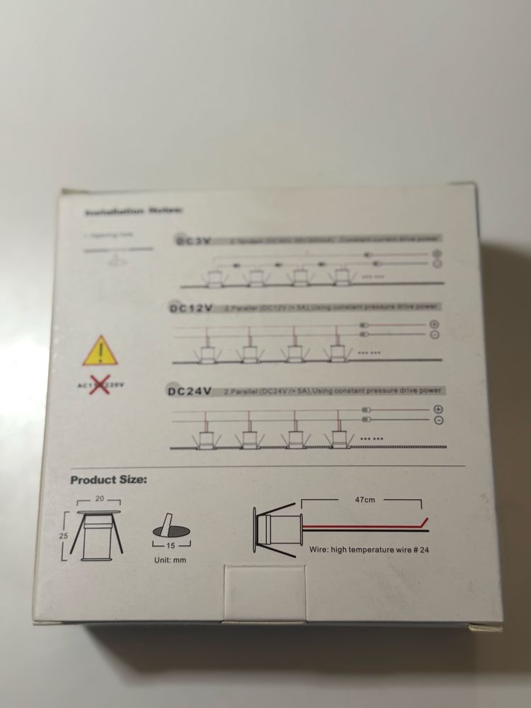 Mini Led, 9szt lampek punktowych, Wodoodporność IP65