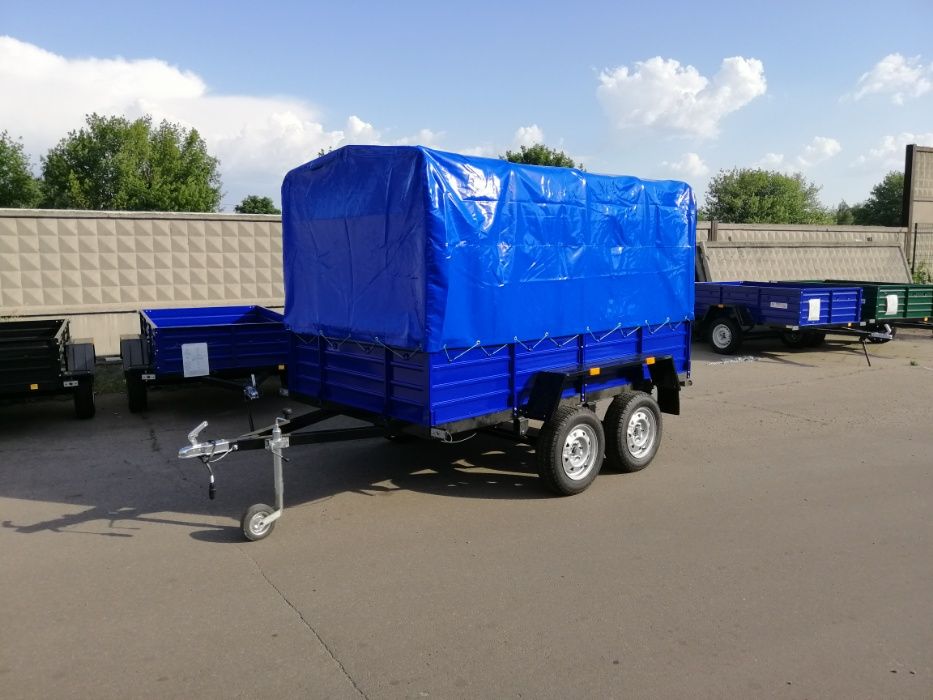 Причеп Двовісний. Гальмівний Двухосний прицеп легковий. Причіп 3.2*1.5