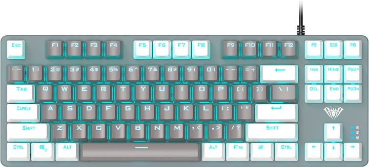 Клавіатура дротова Aula Wind F3287 Mechanical White/Grey KRGD Blue USB