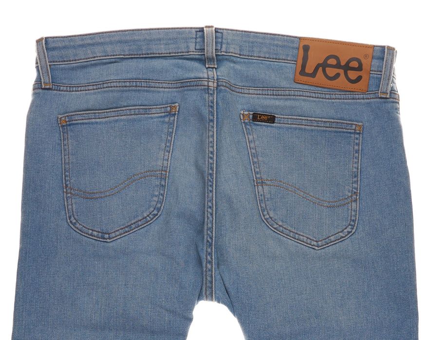 Spodnie Lee Malone W34 L32 Męskie Slim Fit Light Blue Stretch