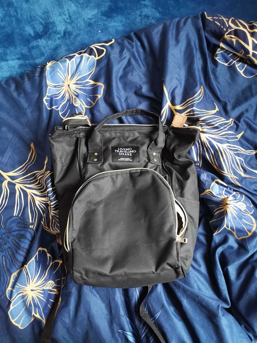 Plecak do wózka czarny