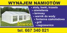 wynajem- wypożyczalnia namiotów i fontanny czekoladowej