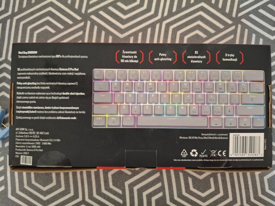 Механічна клавіатура MadDog GK850W