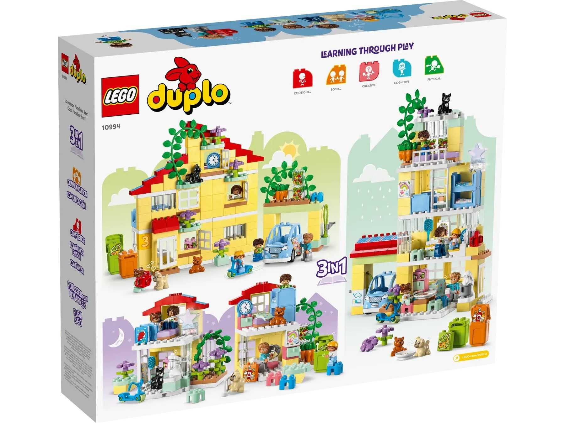 LEGO DUPLO "Сімейний будинок 3 в 1" 218 деталейм 10994