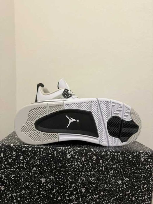 Buty meskie Mokasyny Jordan_Air_Jordan_4_retro_"military_ black" R.42