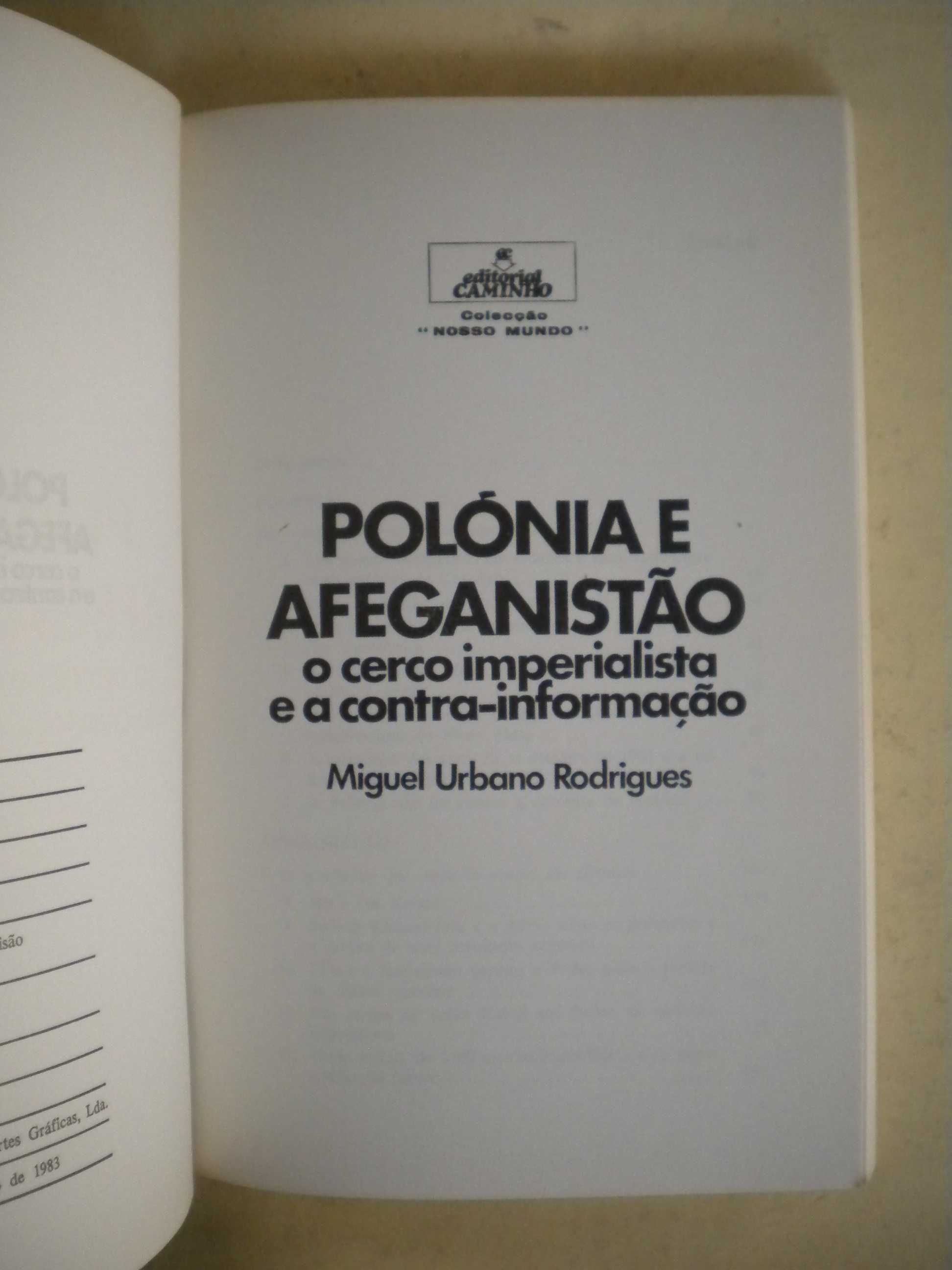 Polónia e Afeganistão de Miguel Urbano Rodrigues