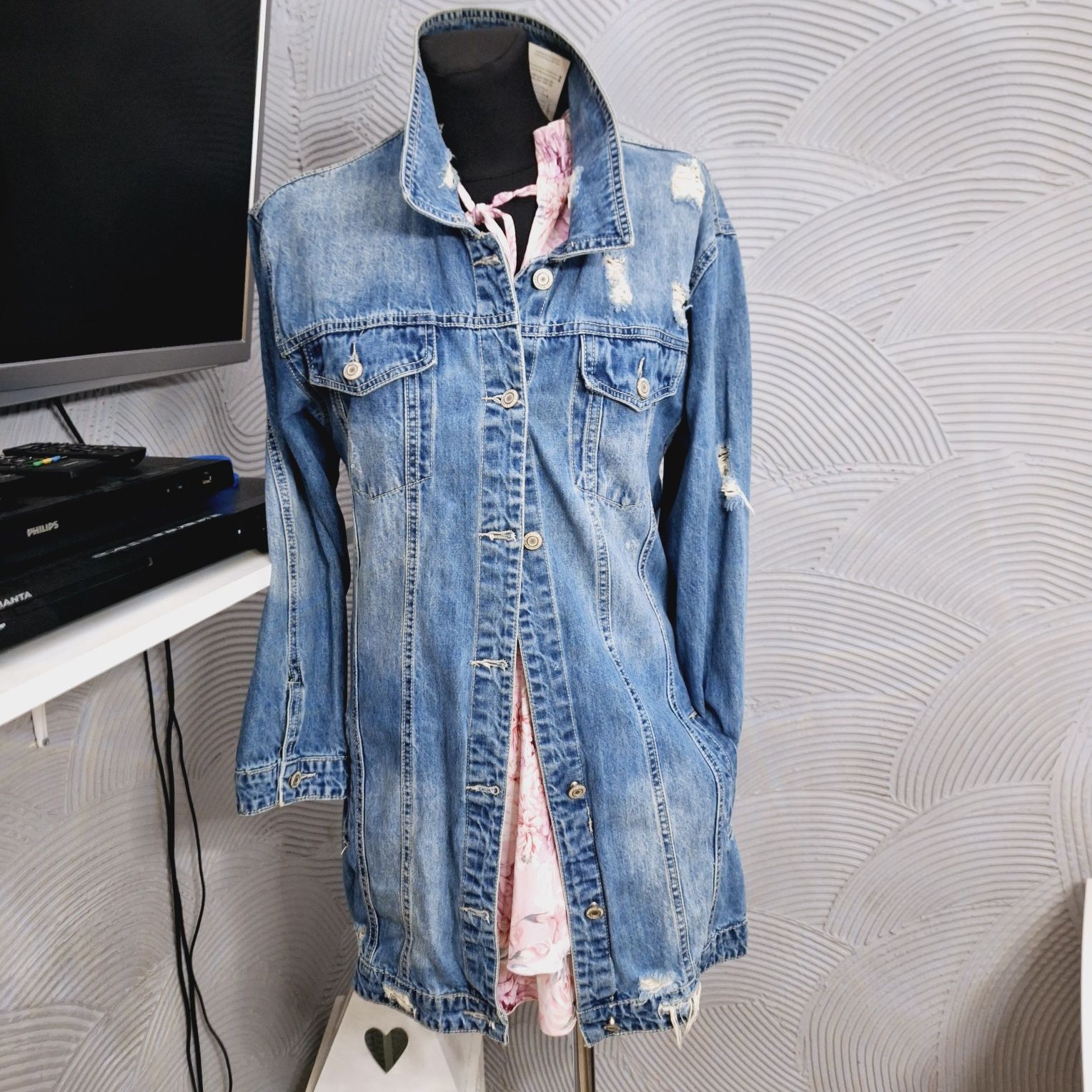 Kurtka jeans parka M