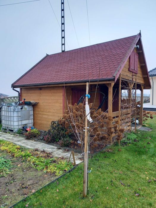 Domek letniskowy, altana: Alan, 4 x 5 m. z antresolą.