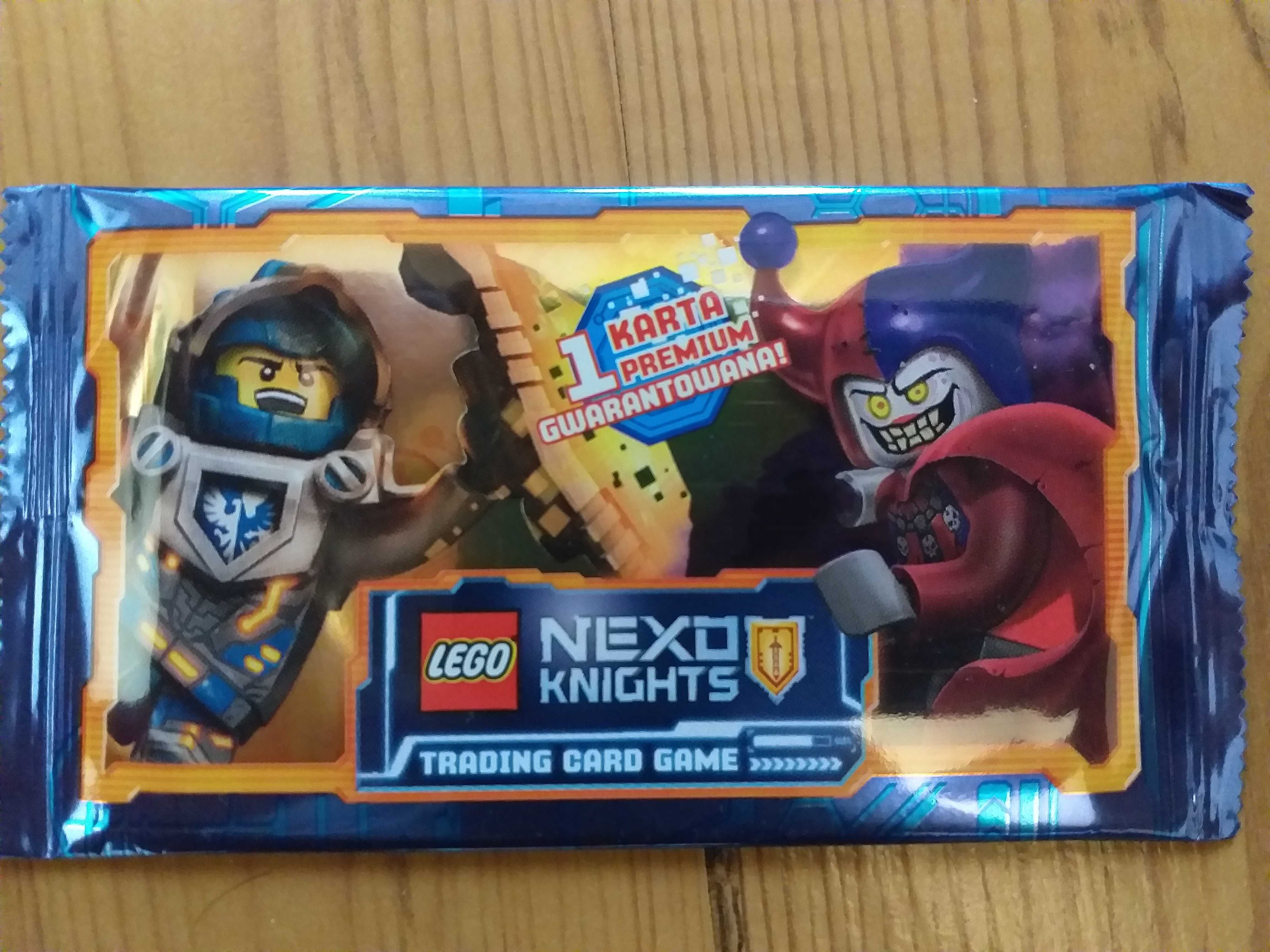 Karty lego nexo knights saszetki dla dzieci naklejki