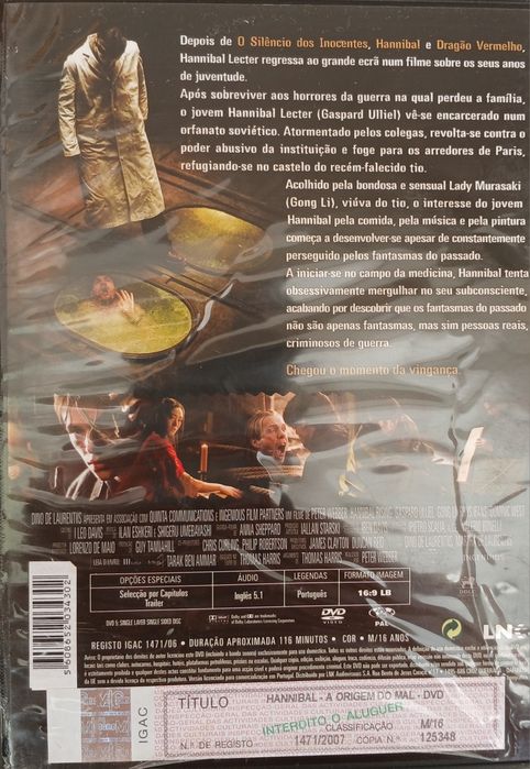 DVD Hannibal A Origem do Mal