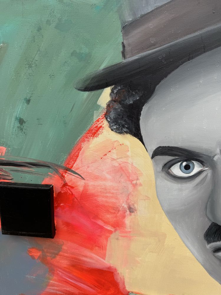 Pintura Charlot - Charlie Chaplin