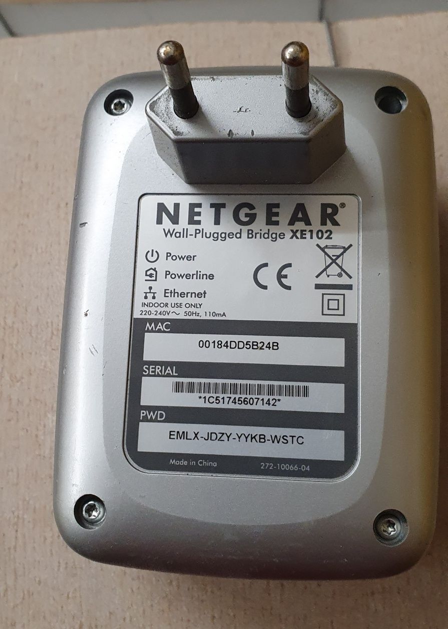 NetGear XE102 Ethernet Bridge - internet z gniazdka 230V!